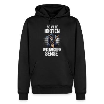 So Viele Idioten Whippet Windhund Whippets - Männer Premium Bio Hoodie - Schwarz - Vorne - Nico (187cm)