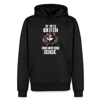 So Viele Idioten Hamster Goldhamster Zwerghamster - Männer Premium Bio Hoodie - Schwarz - Vorne - Nico (187cm)