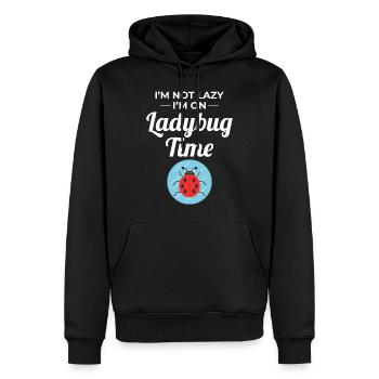 Marienkäfer Insektensammler Entomologie Entomologe - Männer Premium Bio Hoodie - Schwarz - Vorne - Nico (187cm)