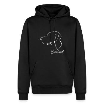 COONHOUND Profile Dogs Dog Wilsigns - Men’s Premium Organic Hoodie - black - Front - Nico (187cm)