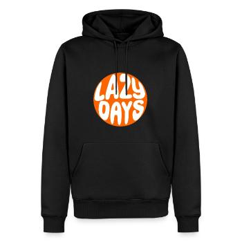 Lazy Days Geschenk Geschenkidee Chillen Relax - Männer Premium Bio Hoodie - Schwarz - Vorne - Nico (187cm)