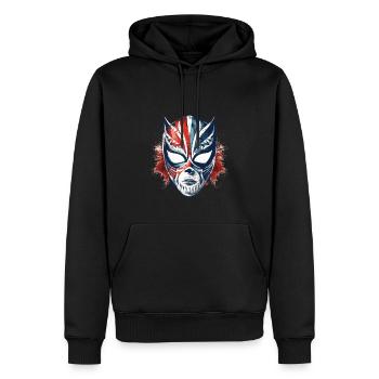 Lucha Libre Mexikanische Wrestling Maske Luchador - Männer Premium Bio Hoodie - Schwarz - Vorne - Nico (187cm)
