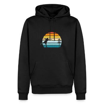 Disc Golf - Disc Golfing Spieler Ultimate Frisbee - Männer Premium Bio Hoodie - Schwarz - Vorne - Nico (187cm)