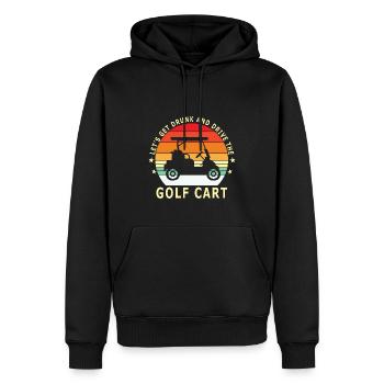 Soyons ivres et conduisons la voiturette de golf - Sweat à capuche Premium bio Homme - noir - Devant - Nico (187cm)
