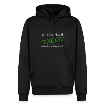 lustiger Spruch, Geschenk, Trend, Trendsport - Männer Premium Bio Hoodie - Schwarz - Vorne - Nico (187cm)