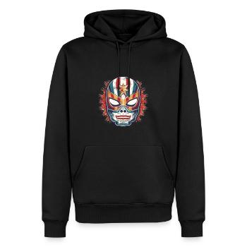 Lucha Libre Mexikanische Wrestling Maske Luchador - Männer Premium Bio Hoodie - Schwarz - Vorne - Nico (187cm)
