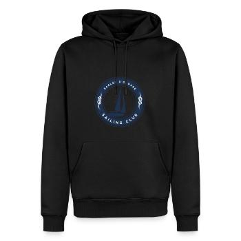 voilier SABLES D OLONNE - Sweat à capuche Premium bio Homme - noir - Devant - Nico (187cm)