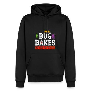 Entomophagy Bug Flour Baking Quote, Funny Insect - Männer Premium Bio Hoodie - Schwarz - Vorne - Nico (187cm)