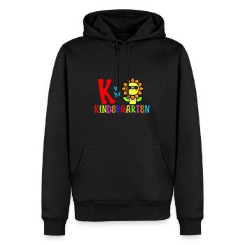 K Is For Kindergarten Teacher Gift - Men’s Premium Organic Hoodie - black - Front - Nico (187cm)