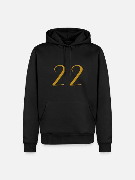 22 - Men’s Premium Organic Hoodie - black