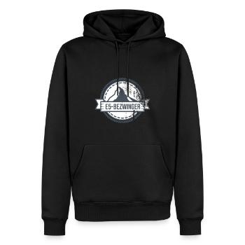 Alpenüberquerung Oberstdorf Meran E5 Fernwanderweg - Männer Premium Bio Hoodie - Schwarz - Vorne - Nico (187cm)