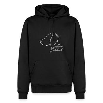 Alpine Dachsbracke Profil Chiens Chien Wilsigns - Sweat à capuche Premium bio Homme - noir - Devant - Nico (187cm)