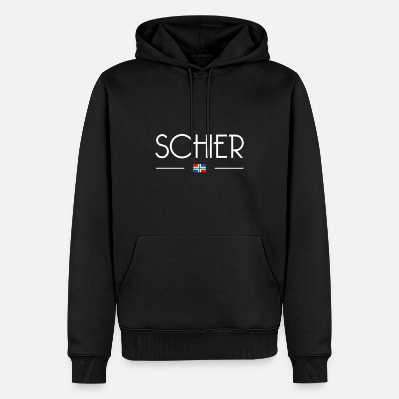 presque - Sweat à capuche Premium bio Homme - noir