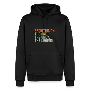 Kinderkrankenschwester - Männer Premium Bio Hoodie - Schwarz - Vorne - Nico (187cm)