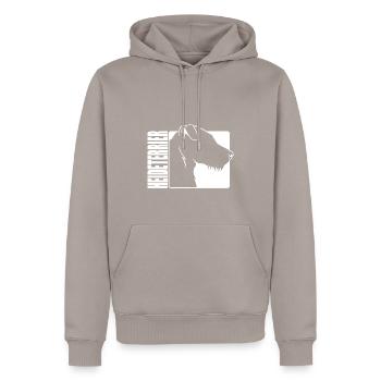 Heath Terrier Profil Chiens Chiens De Chasse Wilsigns - Sweat à capuche Premium bio Homme - taupe - Devant - Nico (187cm)