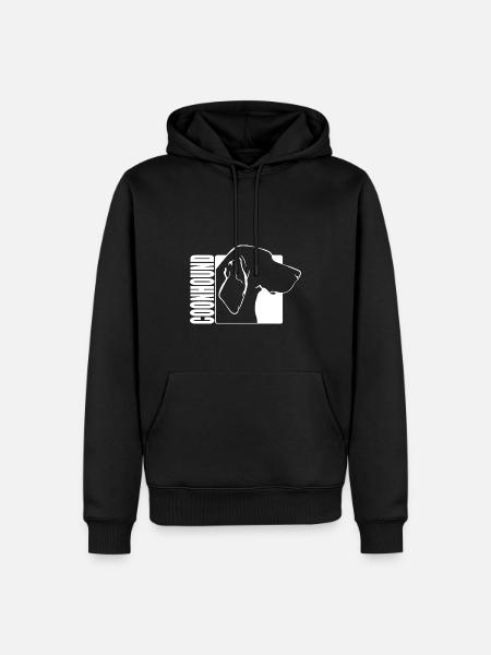Coonhound Profile Dogs Dog Wilsigns - Men’s Premium Organic Hoodie - black