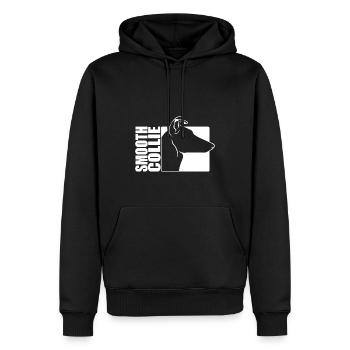 Smooth Collie Profil Hunde Hund Wilsigns - Männer Premium Bio Hoodie - Schwarz - Vorne - Nico (187cm)
