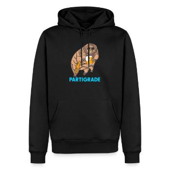 Partigrade - Funny Tardigrade - Men’s Premium Organic Hoodie - black - Front - Nico (187cm)