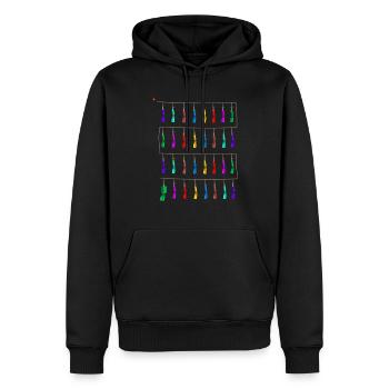 Fallas de Valencia Mascleta Piro Pyro Fireworks - Men’s Premium Organic Hoodie - black - Front - Nico (187cm)