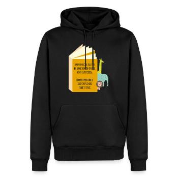 Species - Männer Premium Bio Hoodie - Schwarz - Vorne - Nico (187cm)