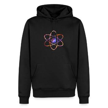 Physics Energy Atom Physicist Gift Gift - Sweat à capuche Premium bio Homme - noir - Devant - Nico (187cm)