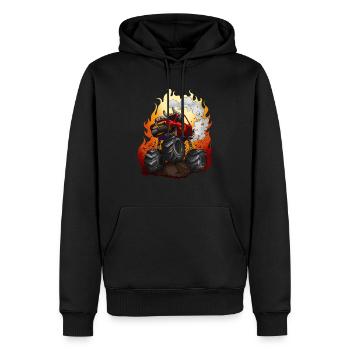 Monster Truck TShirt für Jungen Geschenk Männer - Männer Premium Bio Hoodie - Schwarz - Vorne - Nico (187cm)