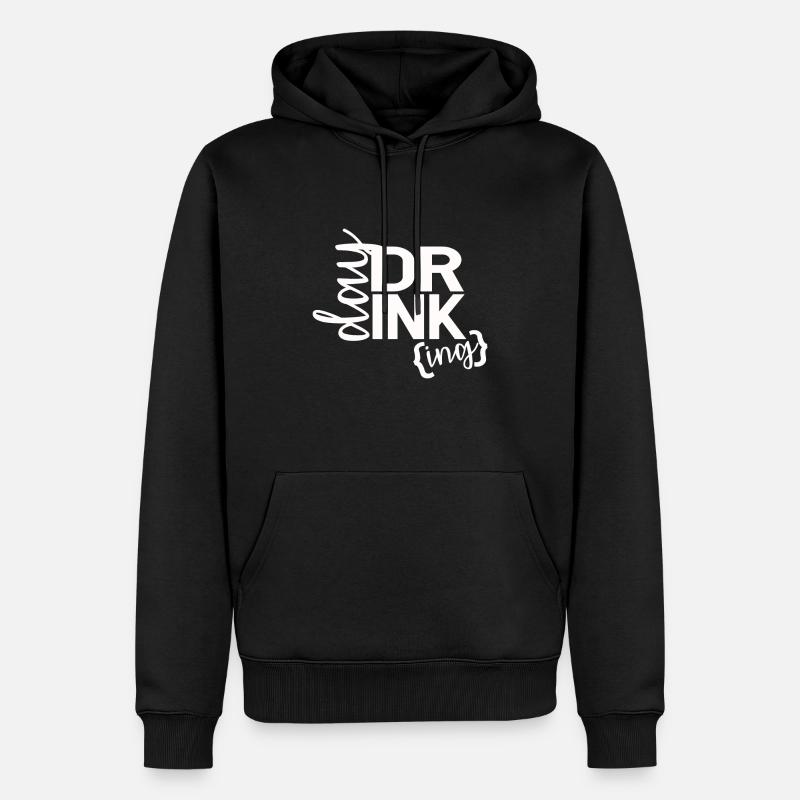 POTABLE - Sweat à capuche Premium bio Homme - noir