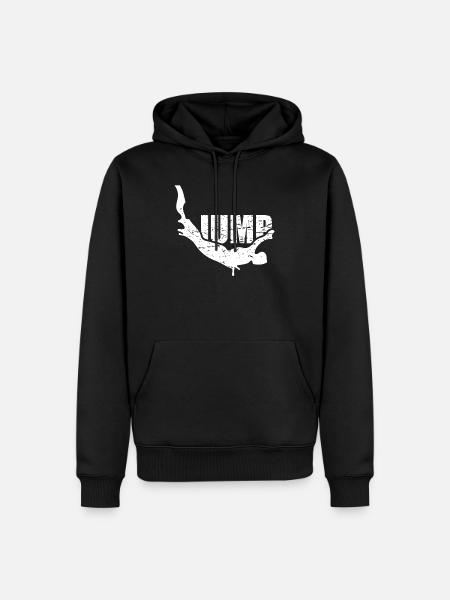 Bungee Jumping - Männer Premium Bio Hoodie - Schwarz
