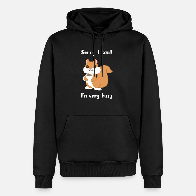 Squirrel - squirrel fan - squirrel - Men’s Premium Organic Hoodie - black