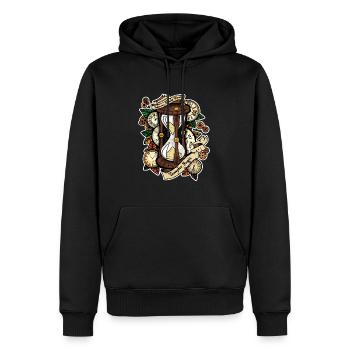 tempus - Sweat à capuche Premium bio Homme - noir - Devant - Nico (187cm)