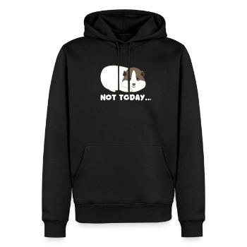 Meerschwein - Meerschweine - Laune - Faul - Männer Premium Bio Hoodie - Schwarz - Vorne - Nico (187cm)