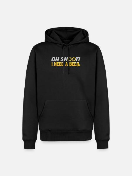 Photographer Beer Photographing Pun Gift - Men’s Premium Organic Hoodie - black