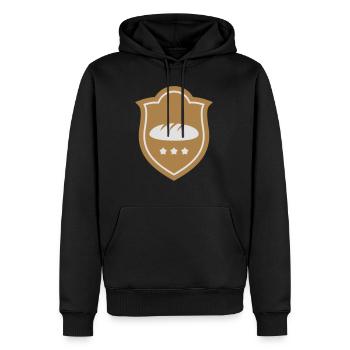 Boulanger - Boulangerie - Sweat à capuche Premium bio Homme - noir - Devant - Nico (187cm)