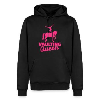 Voltigieren - Männer Premium Bio Hoodie - Schwarz - Vorne - Nico (187cm)