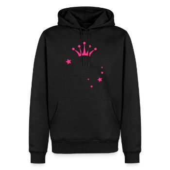 Junggesellenabschied - JGA - Krone mit Sternen - Männer Premium Bio Hoodie - Schwarz - Vorne - Nico (187cm)
