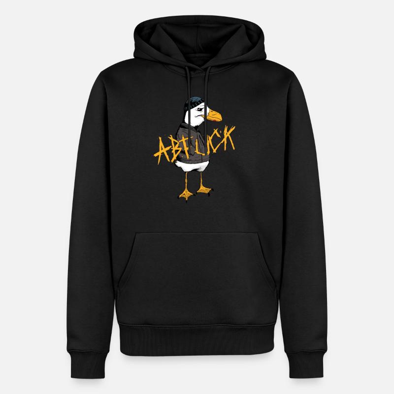 Cadeau d'oiseau Seagull Stralsund - Sweat à capuche Premium bio Homme - noir