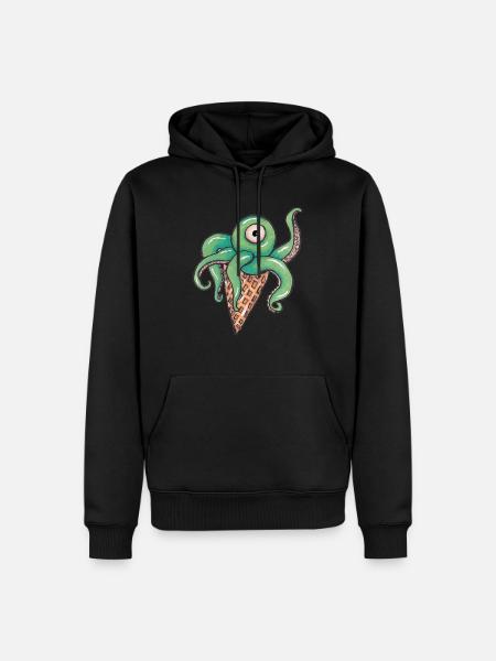 Conehead Alien - Männer Premium Bio Hoodie - Schwarz