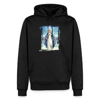Holly Mary Maria Madonna Mariana Jungfrau Maria - Männer Premium Bio Hoodie - Schwarz - Vorne - Nico (187cm)