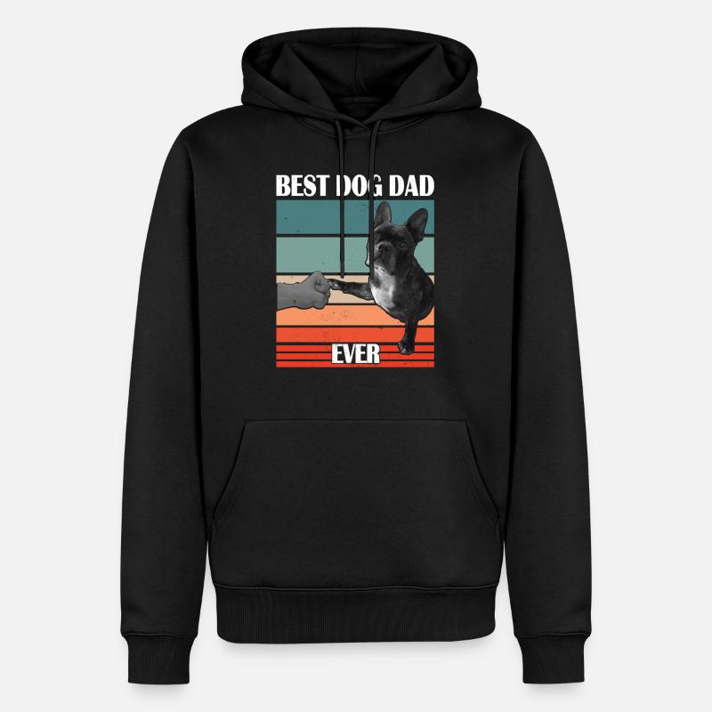 Meilleur dog DAD - Sweat à capuche Premium bio Homme - noir
