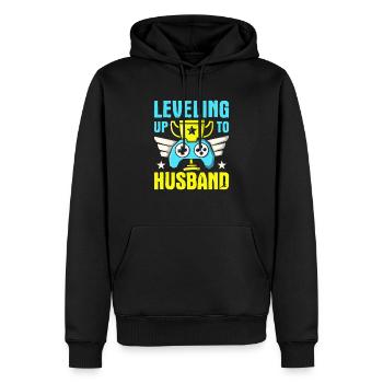 Gamer Groom Videospiel bald Ehemann sein, - Männer Premium Bio Hoodie - Schwarz - Vorne - Nico (187cm)