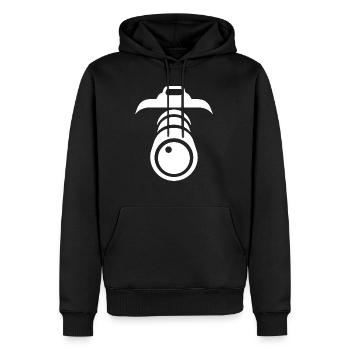 Photographie Movie Camera Fotograf - Männer Premium Bio Hoodie - Schwarz - Vorne - Nico (187cm)