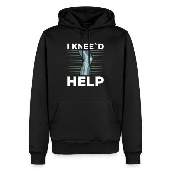 I Knee'd Help Surgery Knee Replacement Recovery - Sweat à capuche Premium bio Homme - noir - Devant - Nico (187cm)