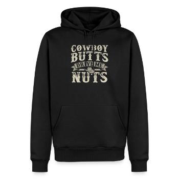 Cowboy Butts Drive Me Nuts Female Western Rodeo - Sweat à capuche Premium bio Homme - noir - Devant - Nico (187cm)