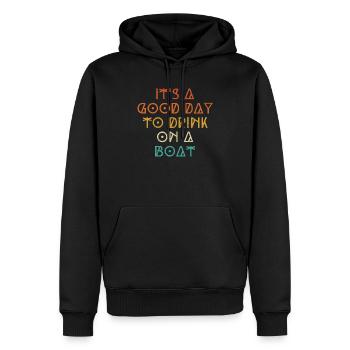 Es ist ein guter Tag, um auf einem Boot zu - Männer Premium Bio Hoodie - Schwarz - Vorne - Nico (187cm)