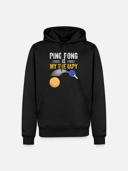 le ping pong est ma thérapie - Ekologisk premiumluvtröja herr - svart