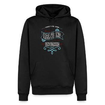 les lecteurs fréquents citent des livres de comptables et des chats - Sweat à capuche Premium bio Homme - noir - Devant - Nico (187cm)