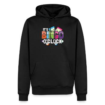 Bingo Caller Es ist Bingo O Clock Lustiges Bingo - Männer Premium Bio Hoodie - Schwarz - Vorne - Nico (187cm)