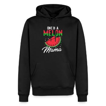 Humorous Caring Special Devoted Fond - Men’s Premium Organic Hoodie - black - Front - Nico (187cm)