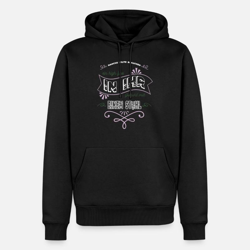 spruch lieben schelle backpfeiffe geschenkidee - Männer Premium Bio Hoodie - Schwarz