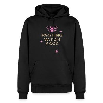 Resting Witch Face Auge und Spinne - Männer Premium Bio Hoodie - Schwarz - Vorne - Nico (187cm)